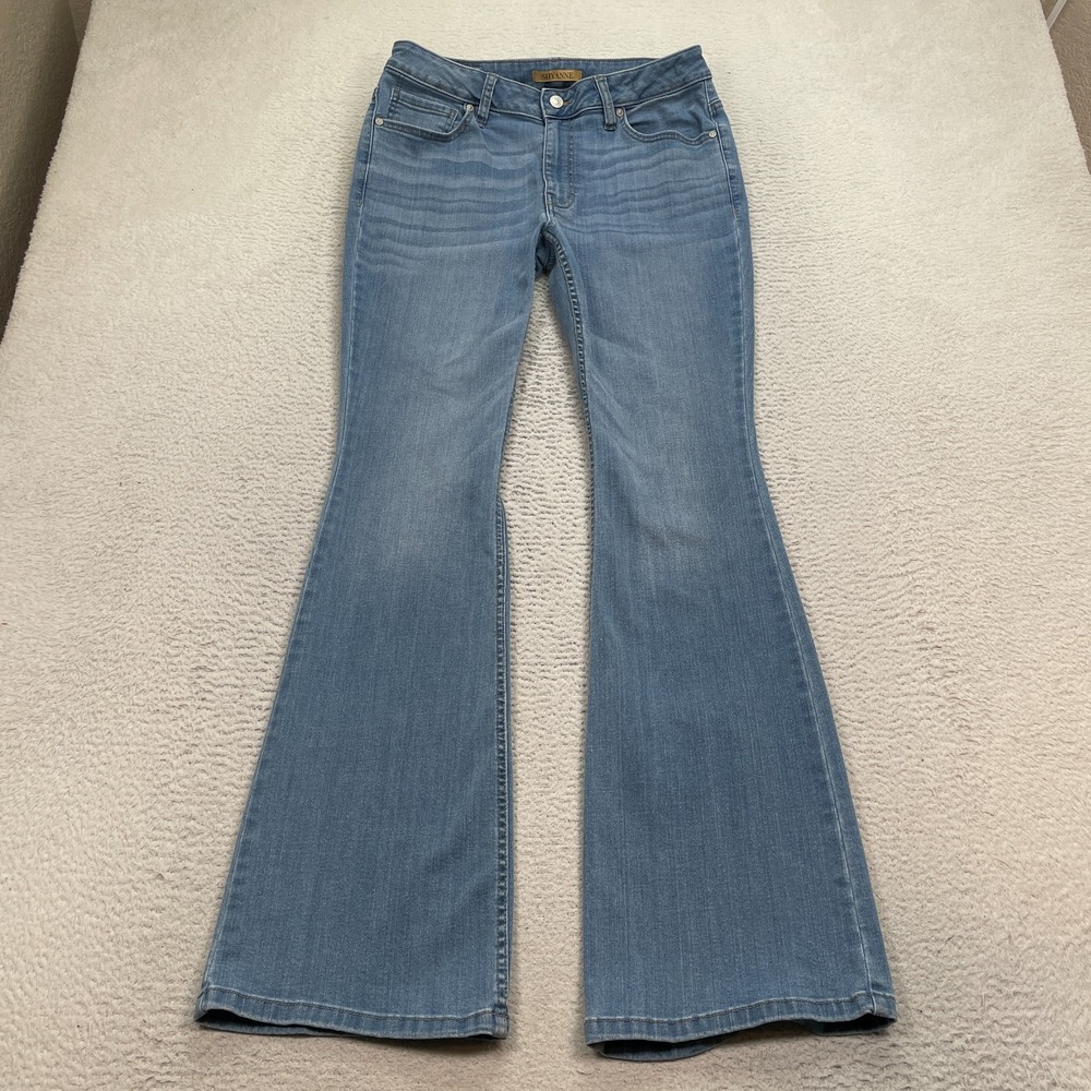 Shyanne Jeans Womens 31x34 Aria Mid Rise Boot Cut Rodeo Cowgirl Blue